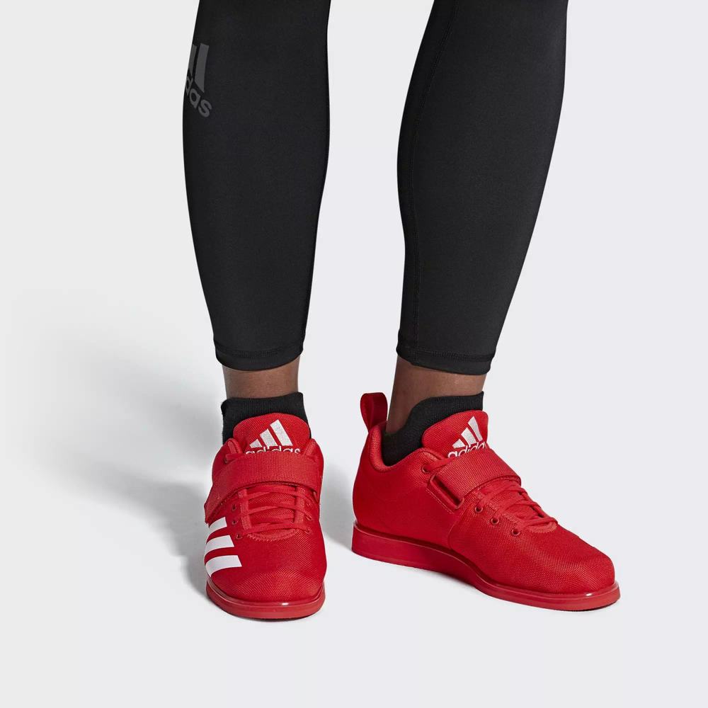 Adidas Powerlift 4 Zapatillas Halterofilia Rojos Para Hombre (MX-79358)